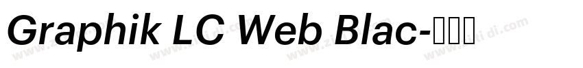 Graphik LC Web Blac字体转换